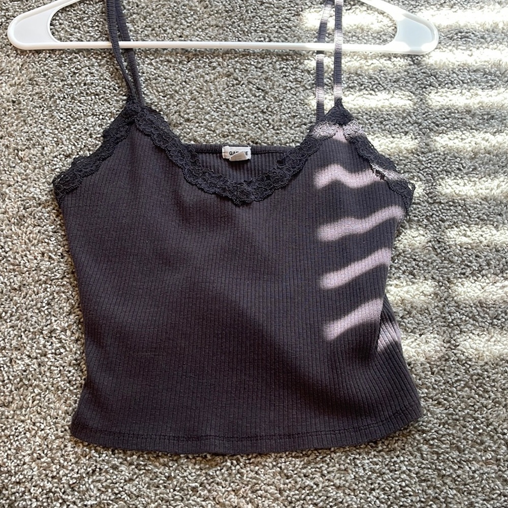 GARAGE cami- barely worn- no stains- in good condition
